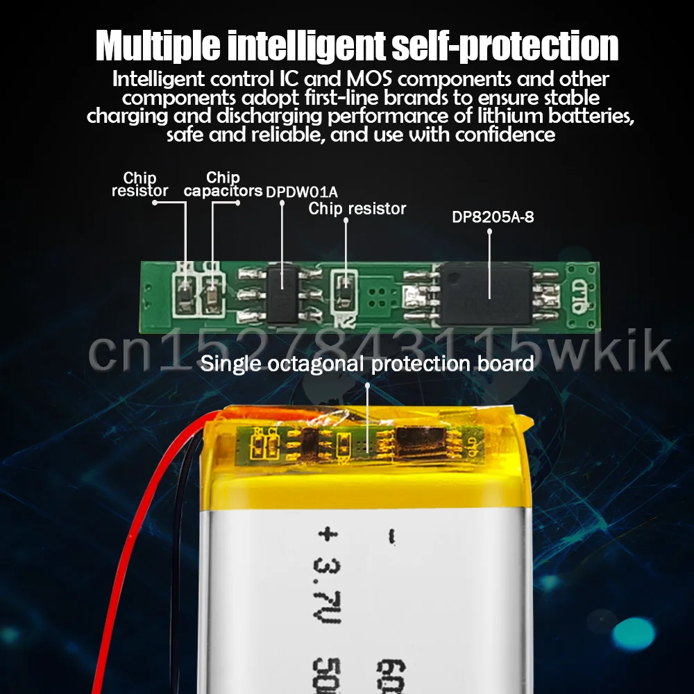603030 3 7 V 500mAh литиевая полимерная аккумуляторная батарея для GPS MP3 MP4 MP5 LED гарнитура