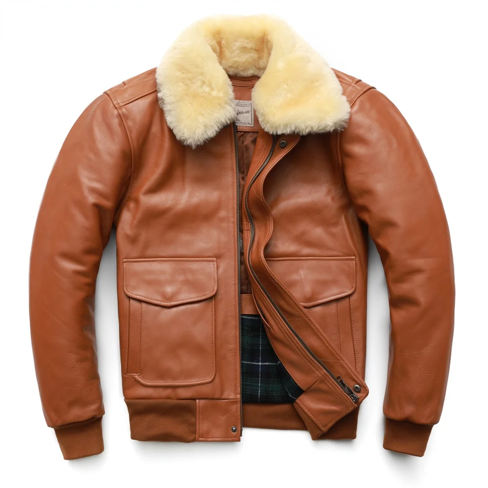 

Мужская Утепленная стеганая куртка из 100% воловьей кожи