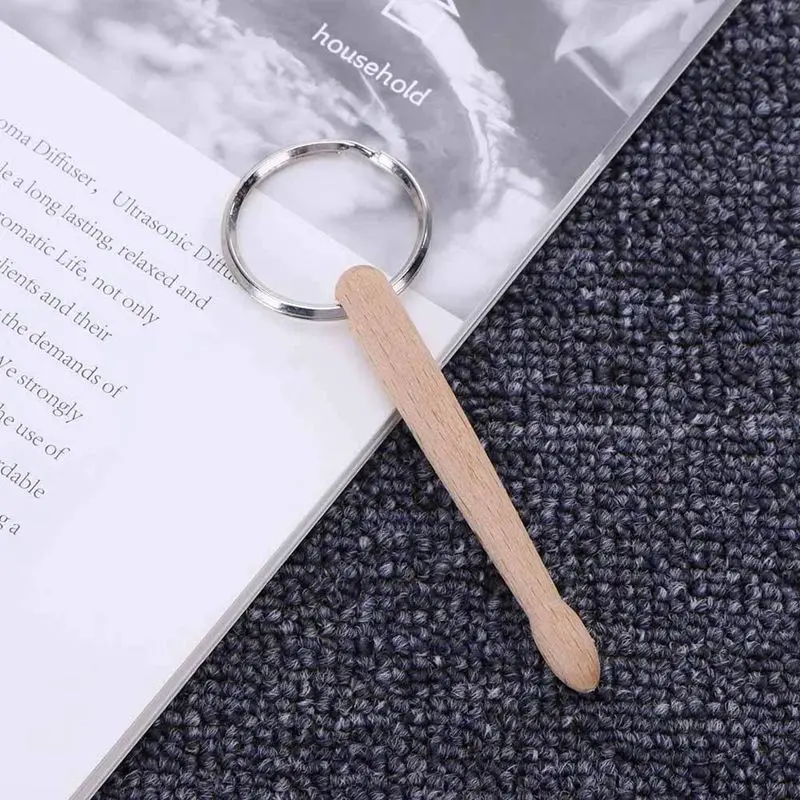 Мини барабанные палочки брелок из дерева перкуссия цепь брелки одиночные |