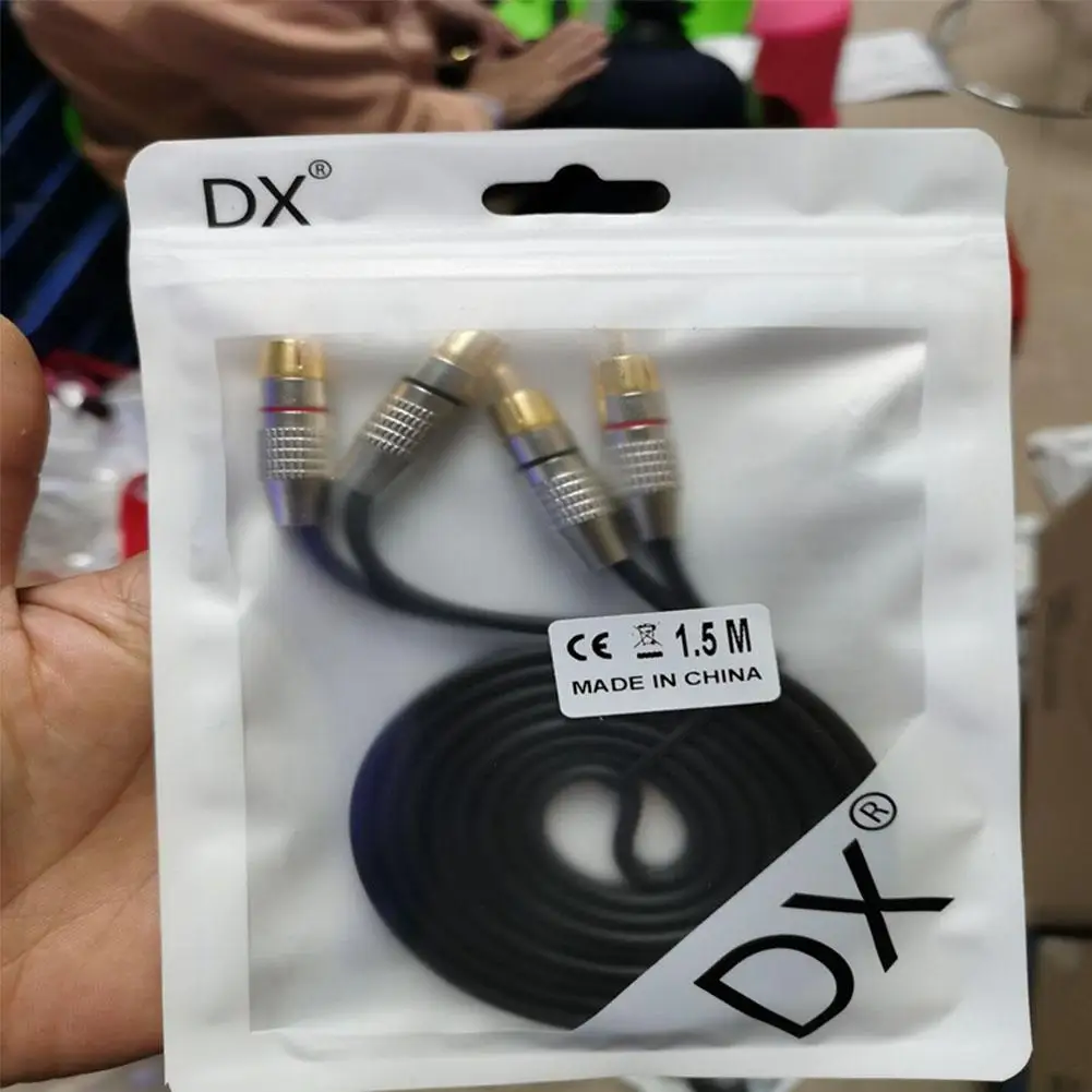 

HD Player Audio Cable 2RCA Male To 2RCA Aluminum Alloy Head Oxygen-free Copper Material