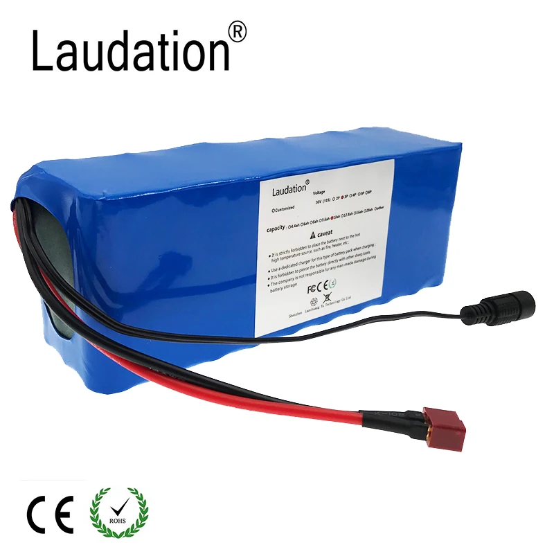 Laudation 10S3P 36В 6ач батарея 250 Вт 350 Высокая мощность и емкость 18650 упаковка мотоцикл