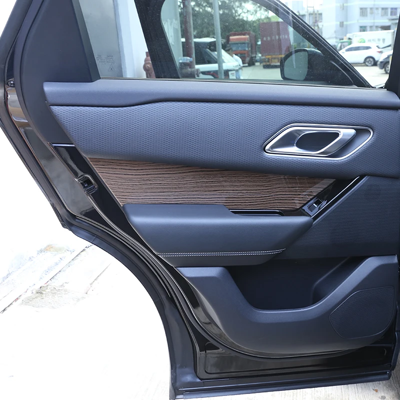 Sands Wood Grain ABS Plastic For Land Rover Range VELAR 2017 2018 Car Interior Door Handle Panel Cover Trim 4pcs | Автомобили и