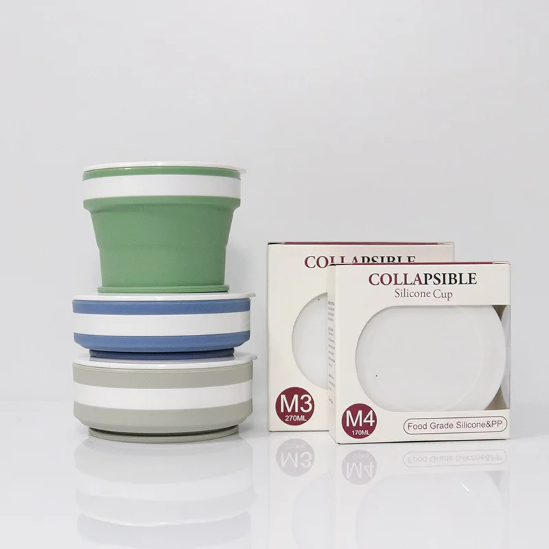 Coffee Mugs Travel Collapsible Silicone Cup Folding Water Cups BPA FREE Food Grade Drinking Ware Mug Tea | Дом и сад