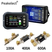 peakelect kg f series battery coulometer 120v 100a 400a 600a coulomb meter battery indicator tester lcd display phone control