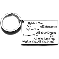 graduation key chain gift behind you all memories before you all your dreams 2021 inspirational graduates keychain for women