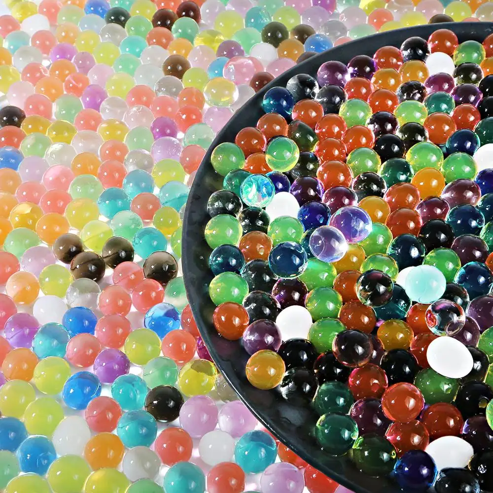 

Big Crystal Soil Mud Hydrogel Pearl Gel Kids Children Toy Water Growing Up Water Ball Beads Wedding Home Party Decoration500Pcs