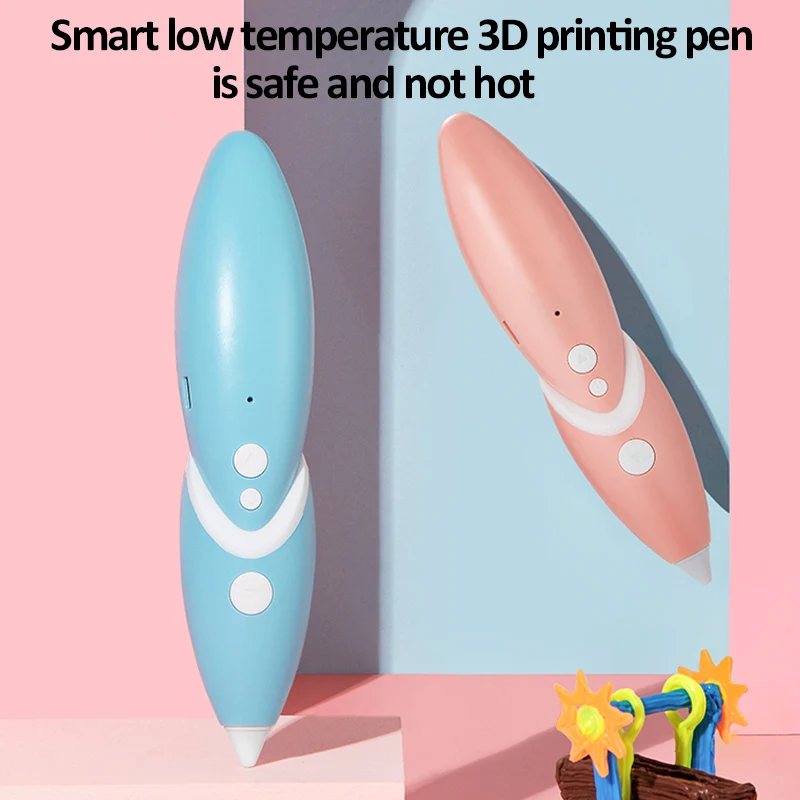Детская ручка для 3d-печати умная 3d-ручка низкотемпературная рисования с PCL нитью