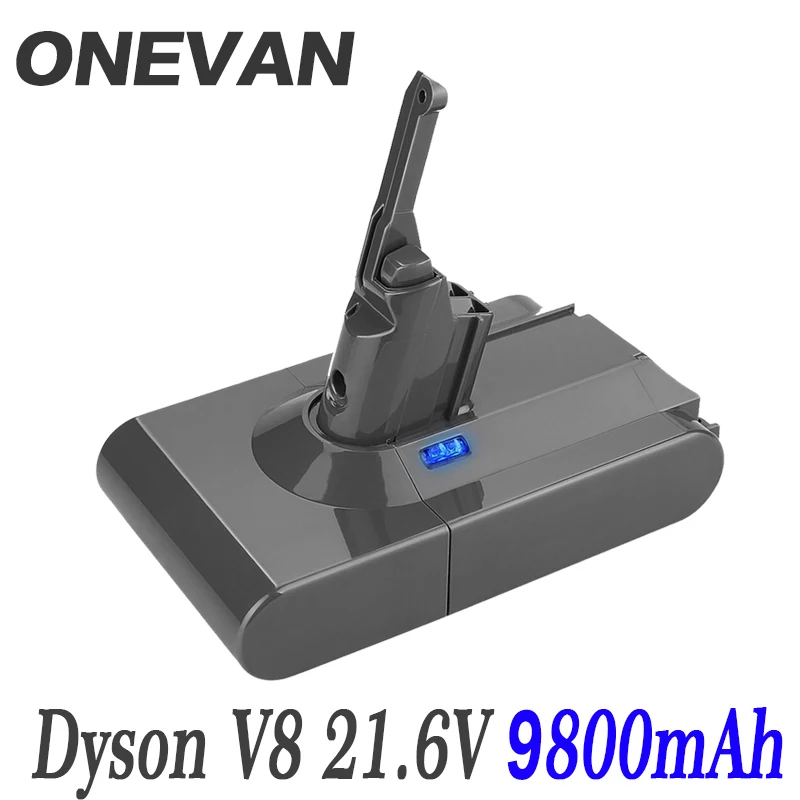 9800mAh 21.6V Battery For Dyson V8 for Absolute /Fluffy/Animal/ Li-ion Vacuum Cleaner rechargeable &amp6.8 | Электроника