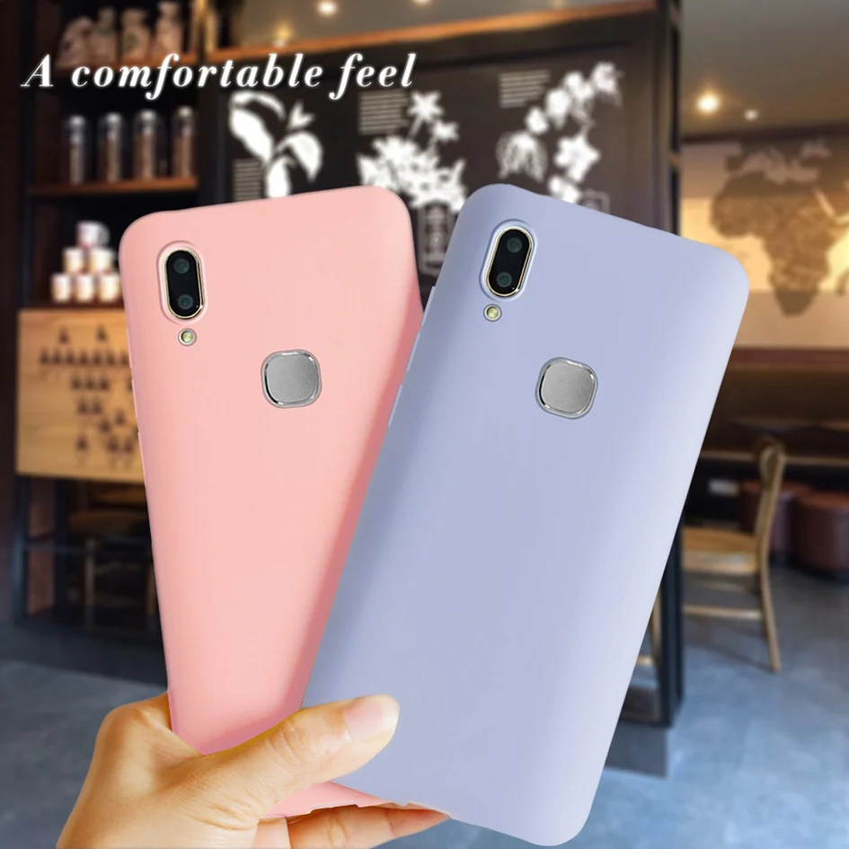 Чехол-накладка для Vivo V11 Pro V11i чехол телефона ТПУ матовый мягкий силиконовый -