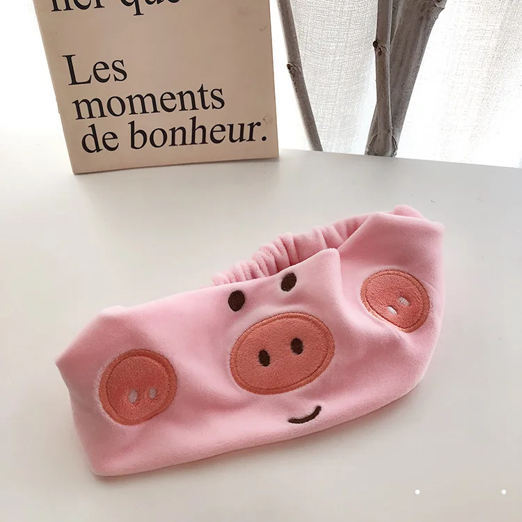 New Cartoon Animal Headband for Women Girls Little Pig Pink Yellow Color Party Friend Wedding Jewelry Accessory |