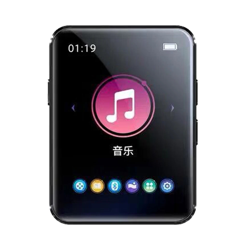 X1-mp3-Black Bluetooth 5,0 MP3 плеер с динамиком 2,5 дюймов полный сенсорный экран 16 Гб электронная книга FM радио HiFi Bluetooth без потерь музыка видео - Цвет: X1-mp3-Black
