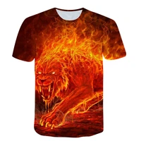 xxs 6xl oversized shirt 3d printing mens t shirt summer o neck casual short sleeve top flame digital print top