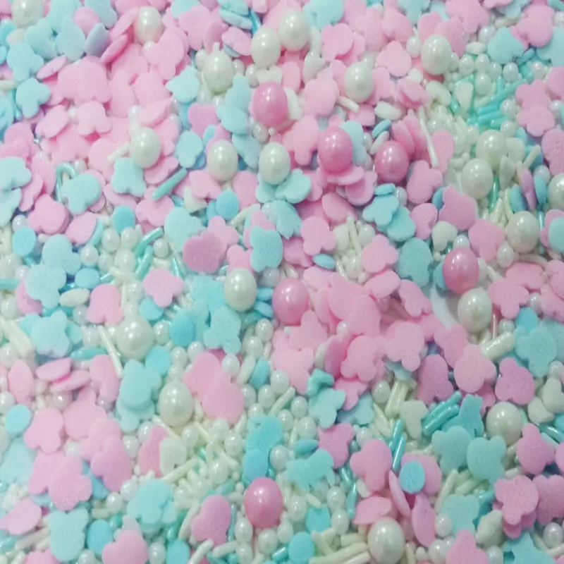 50 г съедобные Красочные полые ЛЮБОВЬ жемчуг сахар искусственная глазурная