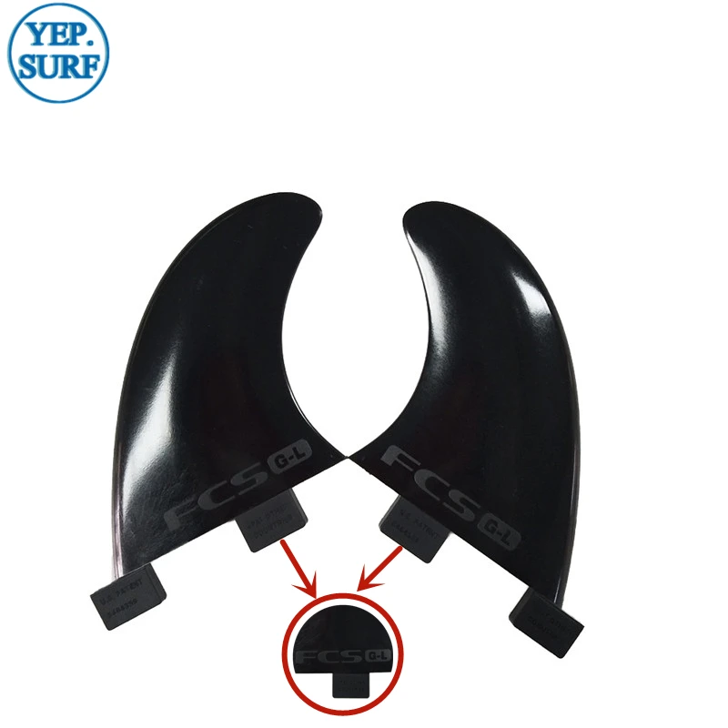 FCS GL плавник в серфинге черный пластиковый SUP доска Quad Fin Quilhas Surf|fcs gl fins|quad finsfin sup |