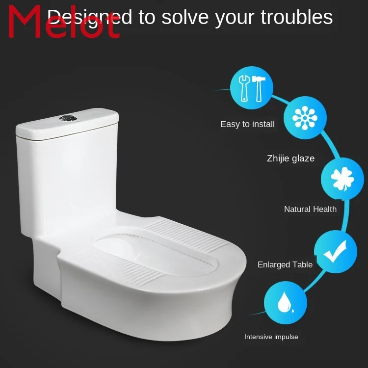 Squat Toilets Modified Squatting Toilet Ceramic Deodorant Potty Chair