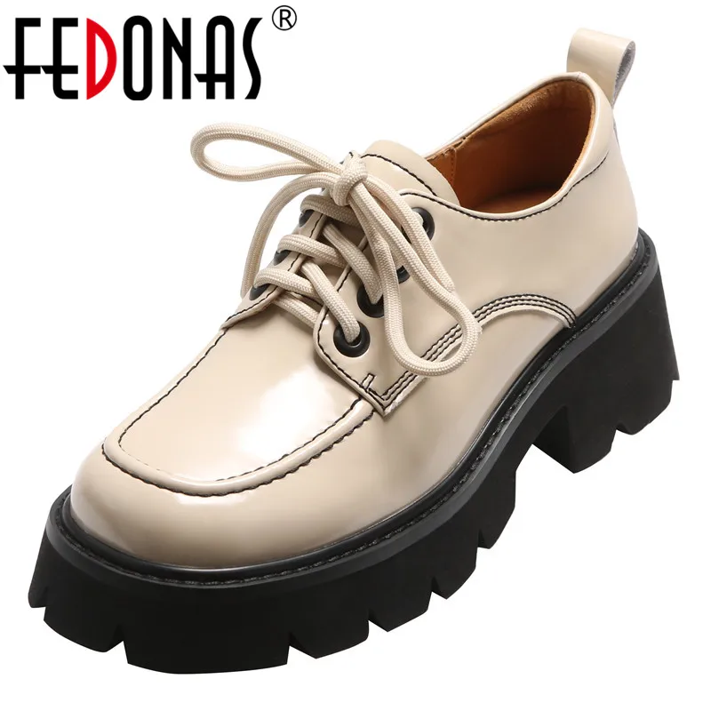 

FEDONAS Cross Tied Shoes Woman Shallow Classic Design Chunky Heels Pumps For Women Autumn Quality Office Lady Casual Shoes Woman