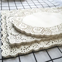 100pcs placemat rectangle birthday celebrations party gift table mat cake lace paper doyleys mats table decoration accessories