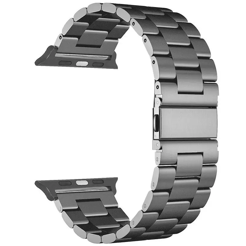 Ремешок Kuulee из нержавеющей стали для Apple Watch iWatch металлический розовый браслет с