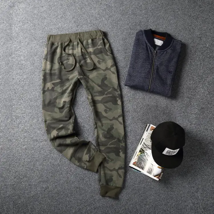 

2021 Mens Jogger Pencil Harem Pants Men Camouflage Workout Pants Cotton Comfortable Sweatpants Casual Trousers Camo Joggers