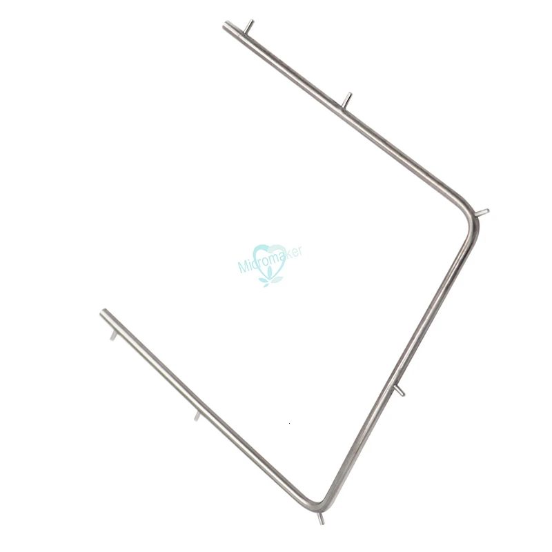 10 см стоматологическая резиновая рамка из нержавеющей стали инструмент для