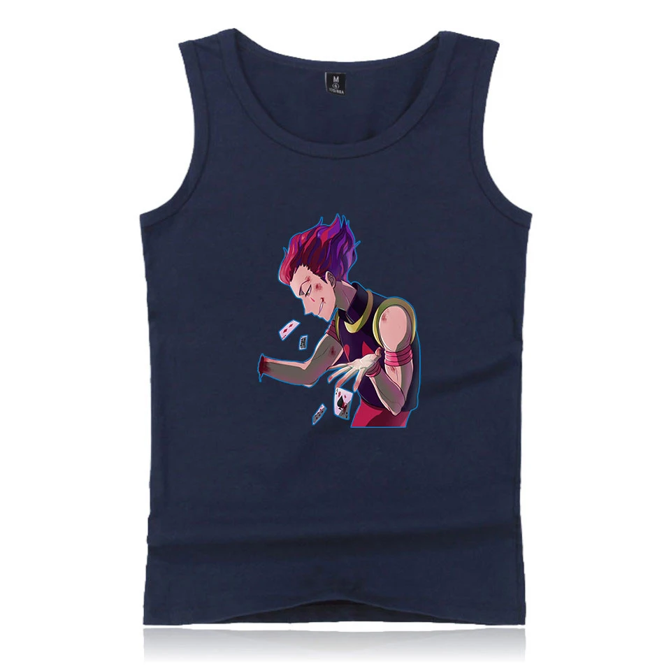 Hisoka HUNTER майка новый жилет топ для мужчин Летний без рукавов модная новинка