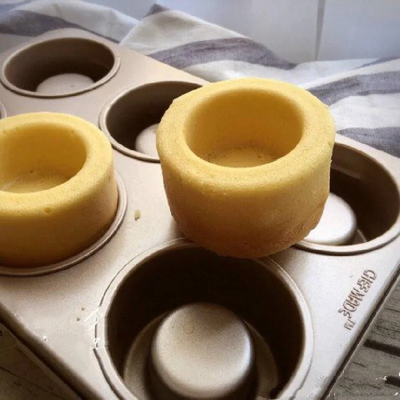 

Золотой антипригарный форт Moore цвета шампанского, 6 чашек, многофункциональная ламинированная чашка, форма для сэндвичей, выпечки тортов, ку...