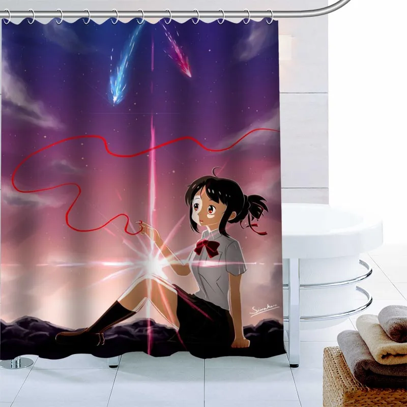 Занавеска для душа из водонепроницаемой ткани 180 х180 см | Дом и сад