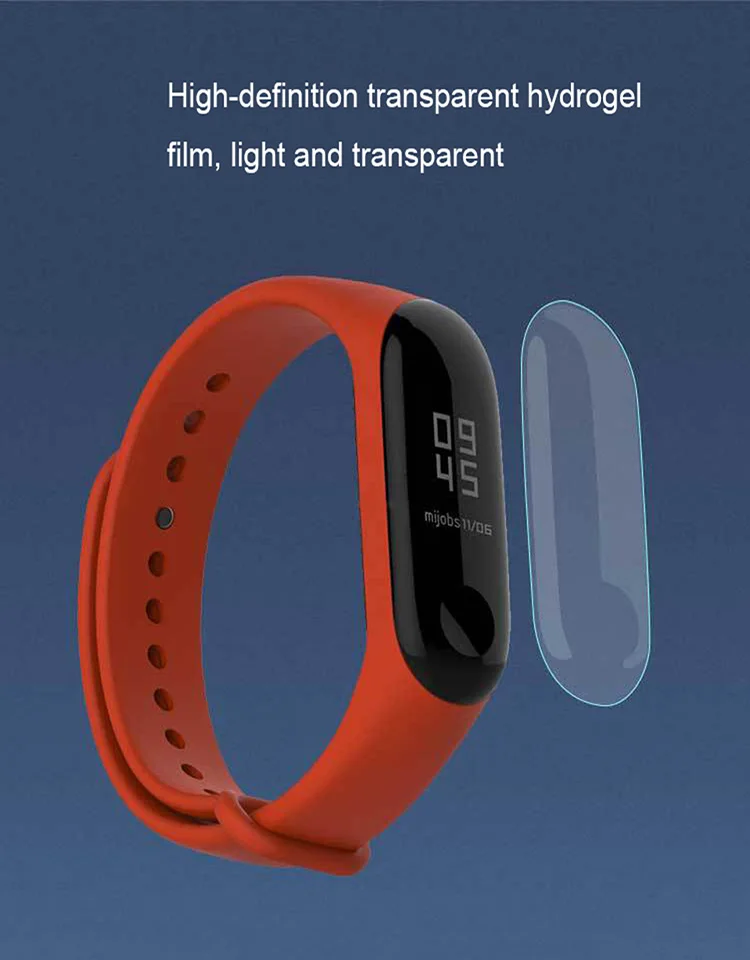Mi JOBS для Xiaomi mi Band 4 защитная пленка на весь экран Аксессуары Анти-exclosure Гидрогелевая защитная пленка
