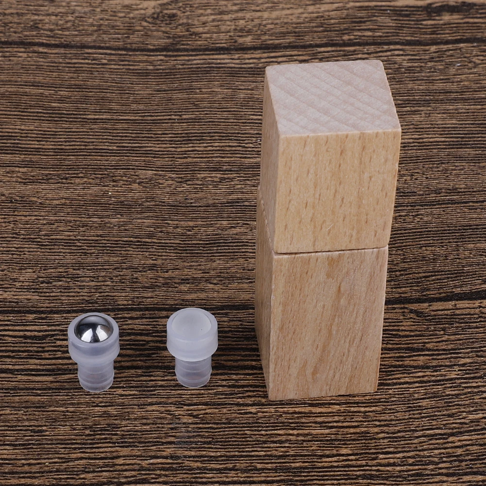 5 мл 10 стеклянные бутылки для эфирного масла в рулоне с шариком из нержавеющей