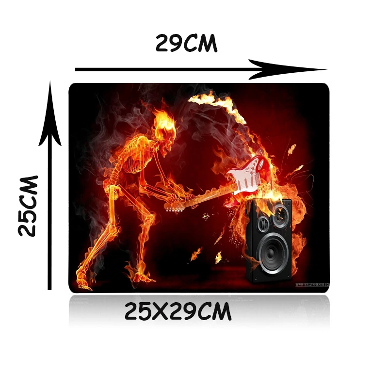 

XGZ Customized Large Game Mouse Pad Black Locking Edge Anime Fire Guitar Computer Desk Mat Speed Slip for Dota Gamer Xxl