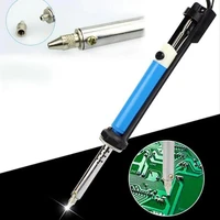 handheld electric desoldering pump tin suction sucker pen desoldering pump soldering tool with pcb board nozzle cleaner