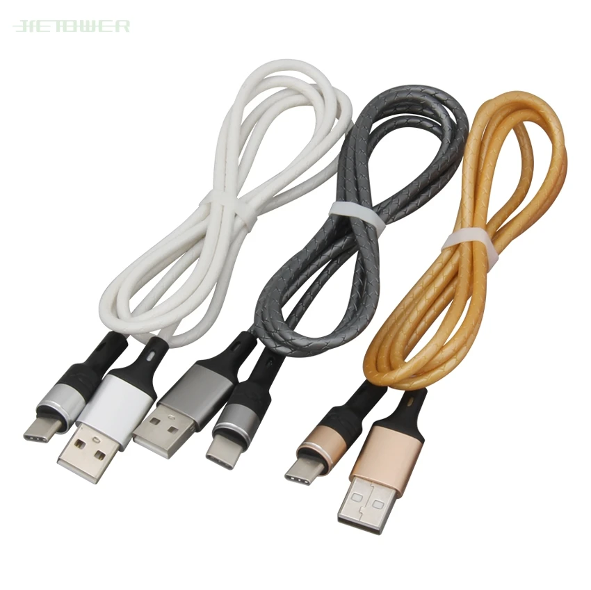 50 шт./лот USB Type C кабель 1 м небесная Колонка Быстрая зарядка USb c для передачи данных