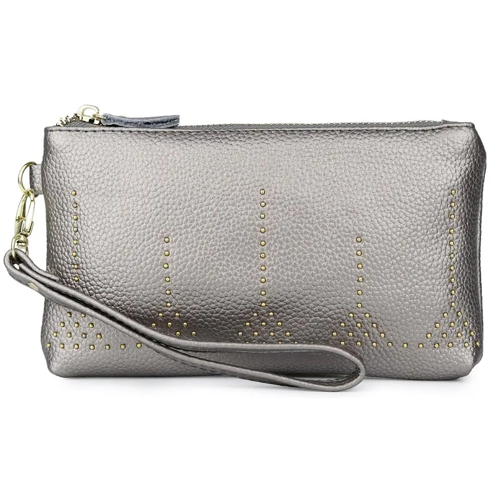 Модный серебристый женский кошелек клатч кошельки элегантные женские для