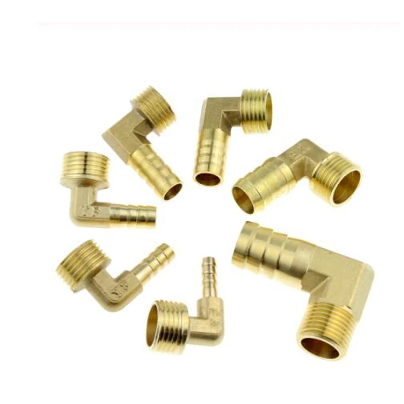 

Brass Hose Barb Fitting Elbow 6mm 8mm 10mm 12mm 16mm To 1/4 1/8 1/2 3/8" BSP Male Thread Barbed Coupling Connector Joint Adapter