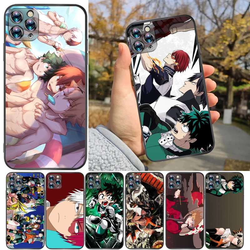 

My Hero Academia Tomura Boku Todoroki Shouto Bakugou Katsuki Dabi Shigaraki Phone Case For iPhone 7 8 6 6S Plus Coque Soft TPU