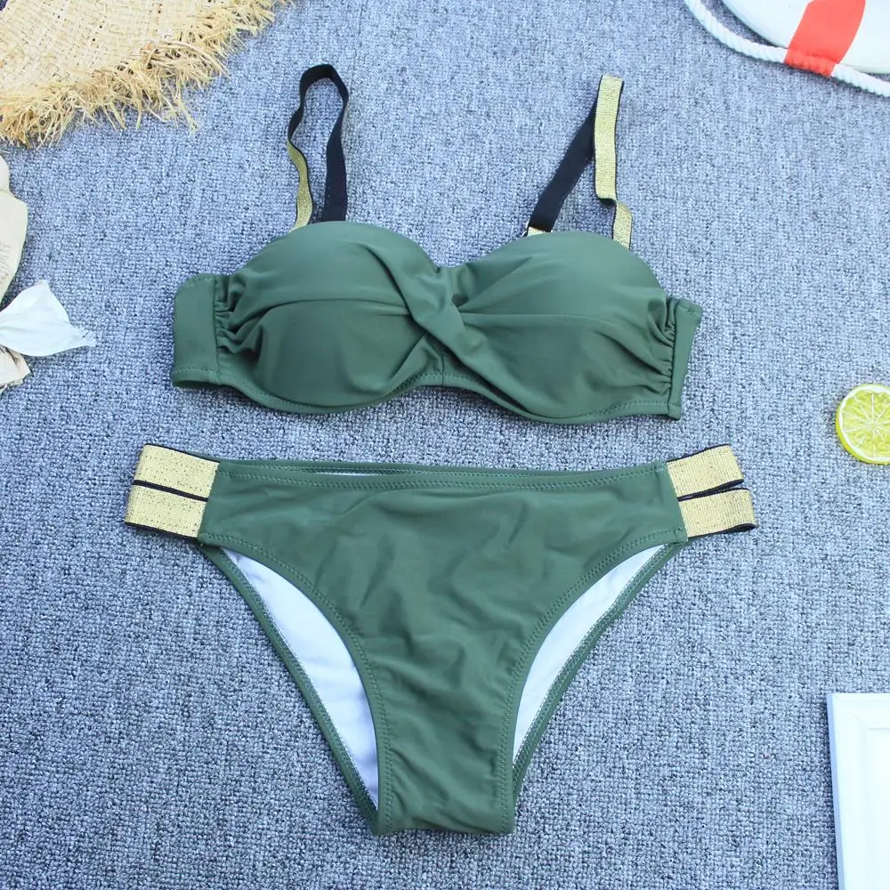 

sexy new 2020 bikini solid Phnom Penh retro swimsuit print womenfashiontwopieceswimwearfloral swimwear cool summer bathing