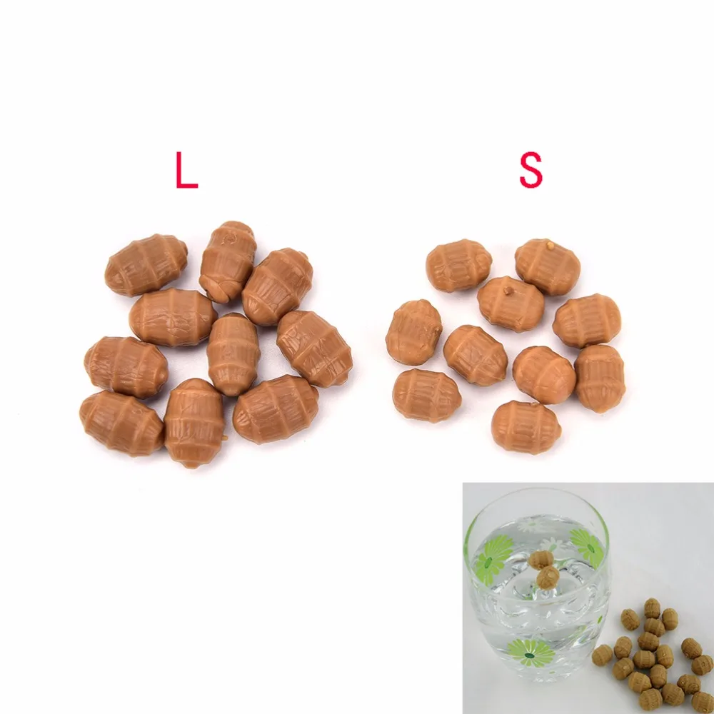 

10Pcs Tiger Nuts Carp Fishing Soft Floating Tiger Nut Baits Pop Up Terminal Tackle Pellets Fishing Lure Baits S L Sizes