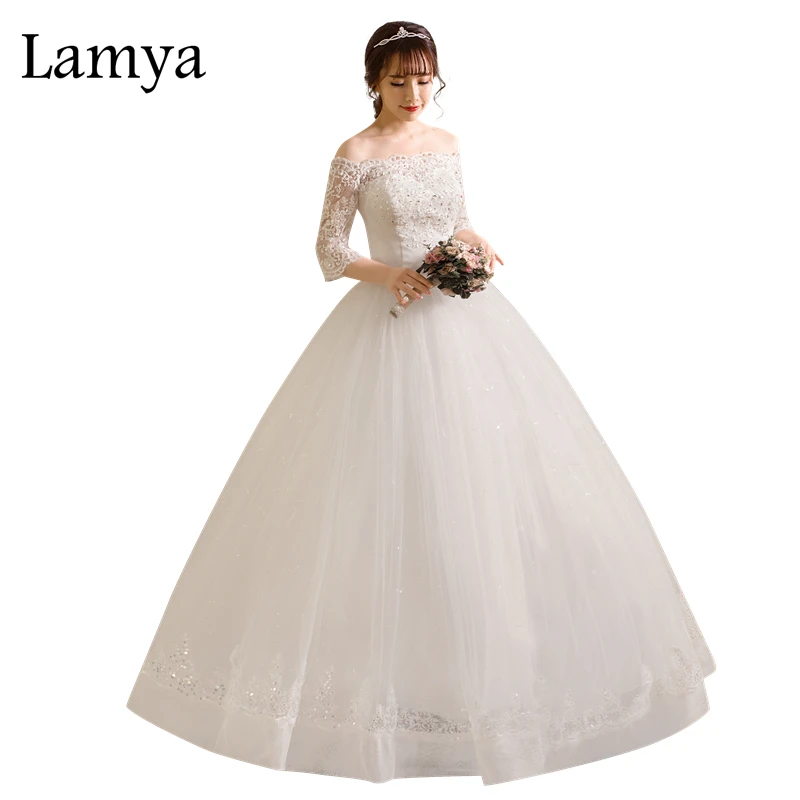 

Женское свадебное платье с кружевными рукавами LAMYA Lamya