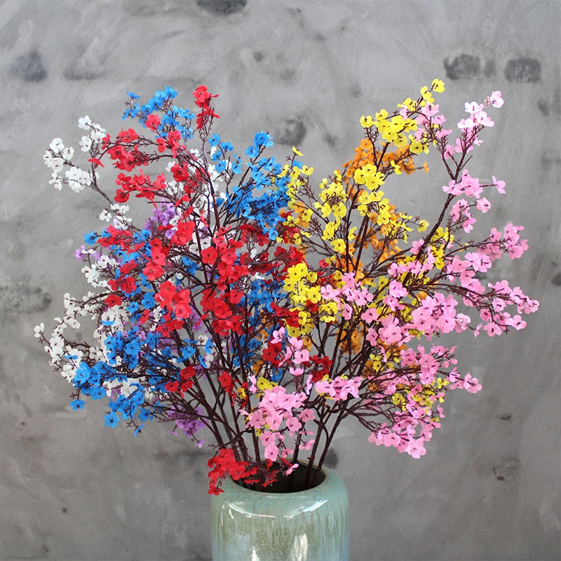 Гипсофила искусственная Цветочные белые ветки качественные искусственные цветы