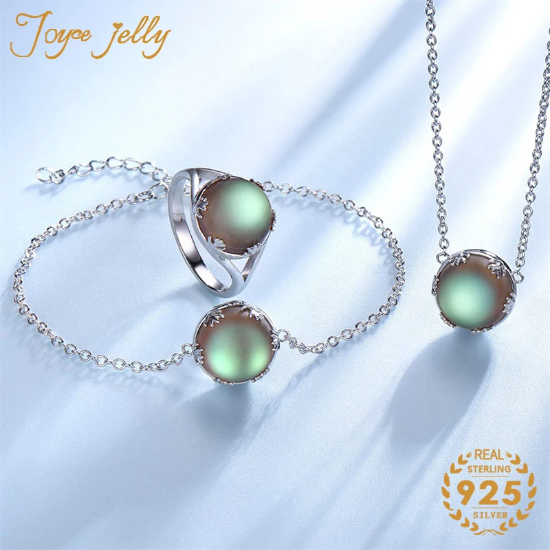 

Ювелирный Комплект из колье, браслета и кольца, из серебра 925 пробы