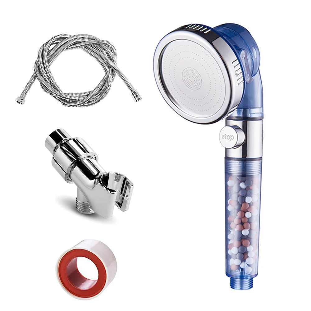 

Комплект насадок для душа с фильтром, усилитель высокого давления, распылитель, сопло, роскошный распылитель для ванной, дома, отеля, с основ...