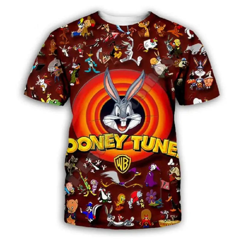 

Men's Tee Acid Rabbit Tee Men's and Women's 3D Animation Rabbit Tee Rabbit print sweatshirt Men's and Women's casual T-shirt