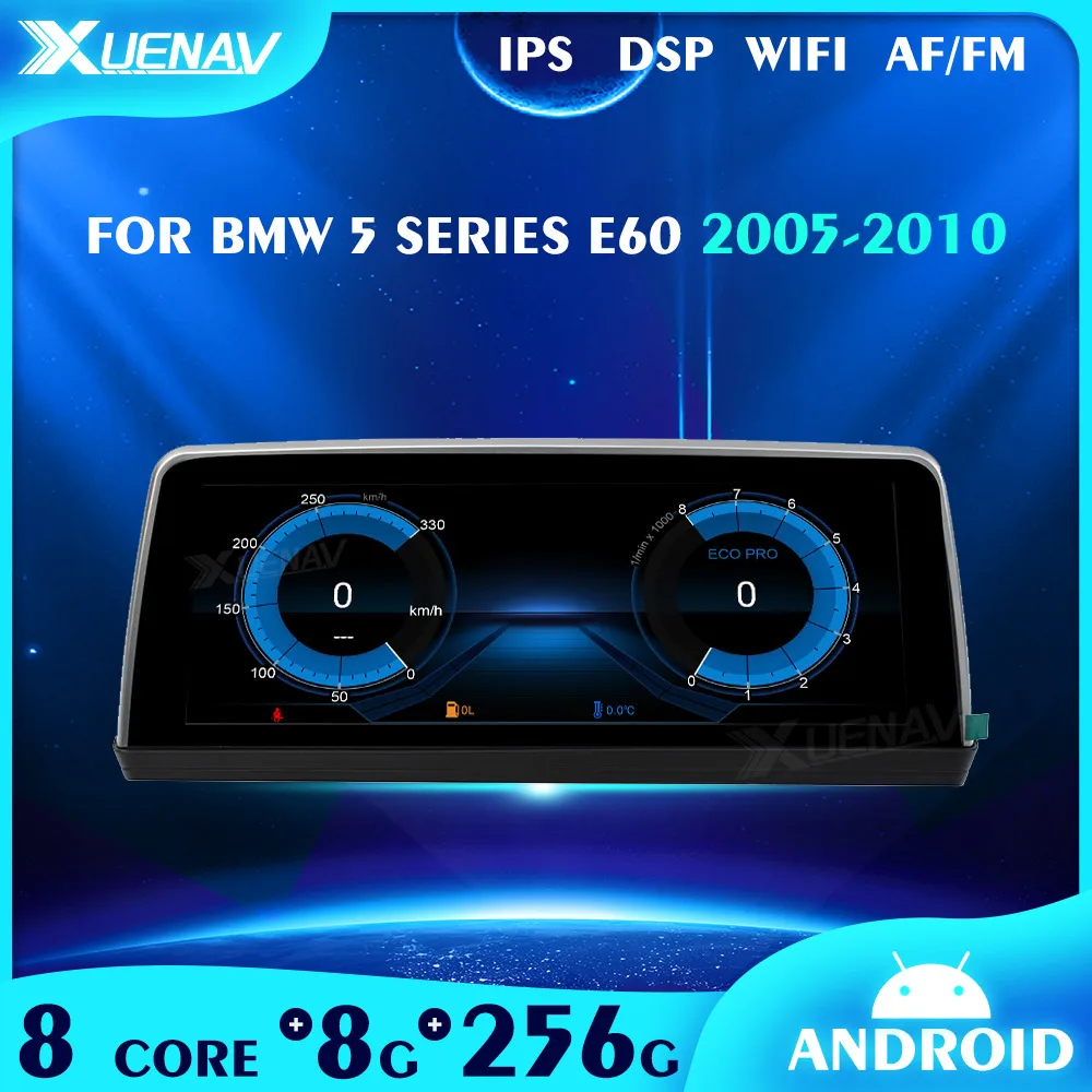 

8+256GB Android 11 Car radio tap recorder For BMW 5 Series E60 2005 2006 2007 2008 2009 2010 Built in wireless CARPLAY