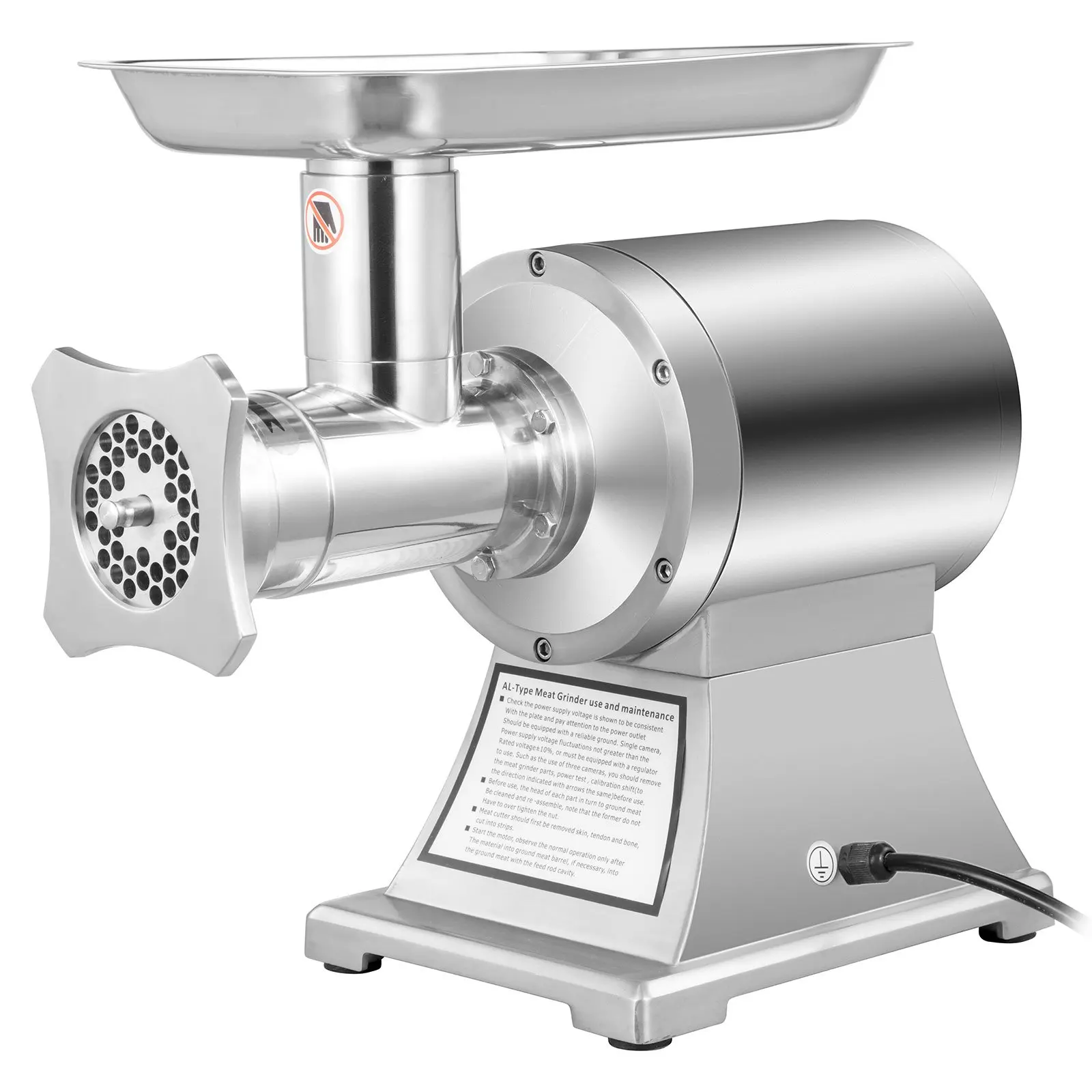 

750W Electric Stainless Steel Meat Grinder Sausage Maker Stainless Steel Housing Mincer Kitchen restaurant Accessories