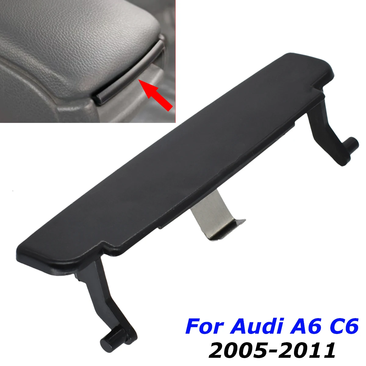 

Car Armrest Lid Center Console Cap Latch Cover Clip Catch 4F0864245 For Audi A6 C6 2005 2006 2007 2008 2009 - 2011 Accessories