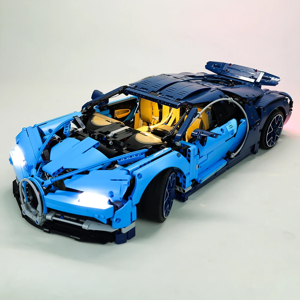 Набор со светодиодсветильник кой для 42083 Bugatti Chiron игрушечные машинки кирпичи