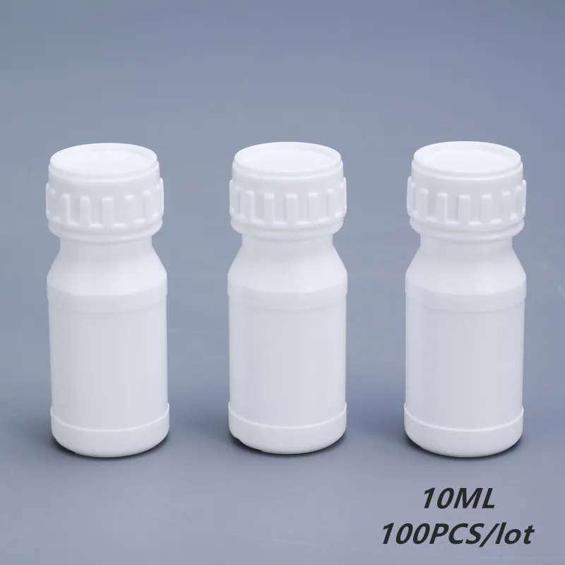 Пустые круглые пластиковые бутылки для пестицидов с винтовой крышкой 10 мл