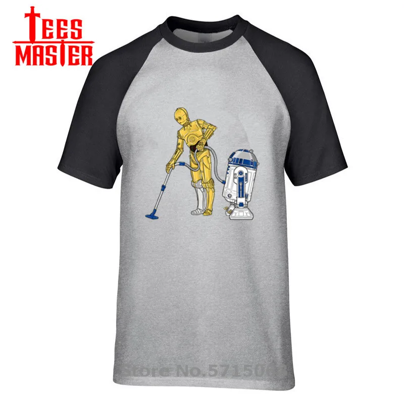 Новые 2020 Мужская футболка с изображением инопланетян забавная дроидов R2 D2 C 3PO