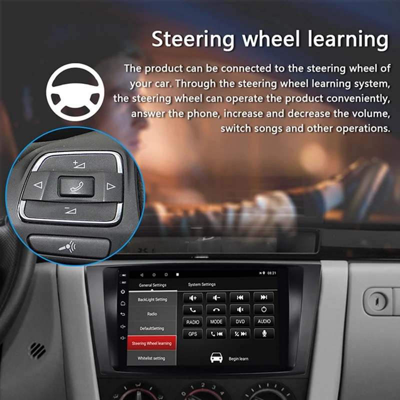 9 дюймов Android 8 1 2.5D HD пресс Sn автомобильный MP5 плеер 1G + 16G Wifi Bluetooth FM радио для Mazda 5 GPS