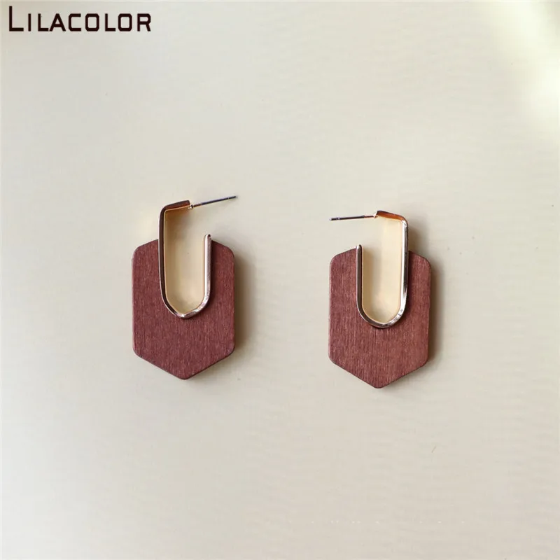 Женские винтажные серьги-гвоздики в форме буквы U | Украшения и аксессуары